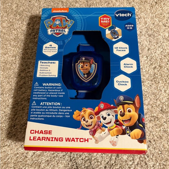New VTech PAW Patrol Chase Learning Watch Toddler Watch - Picture 2 of 12